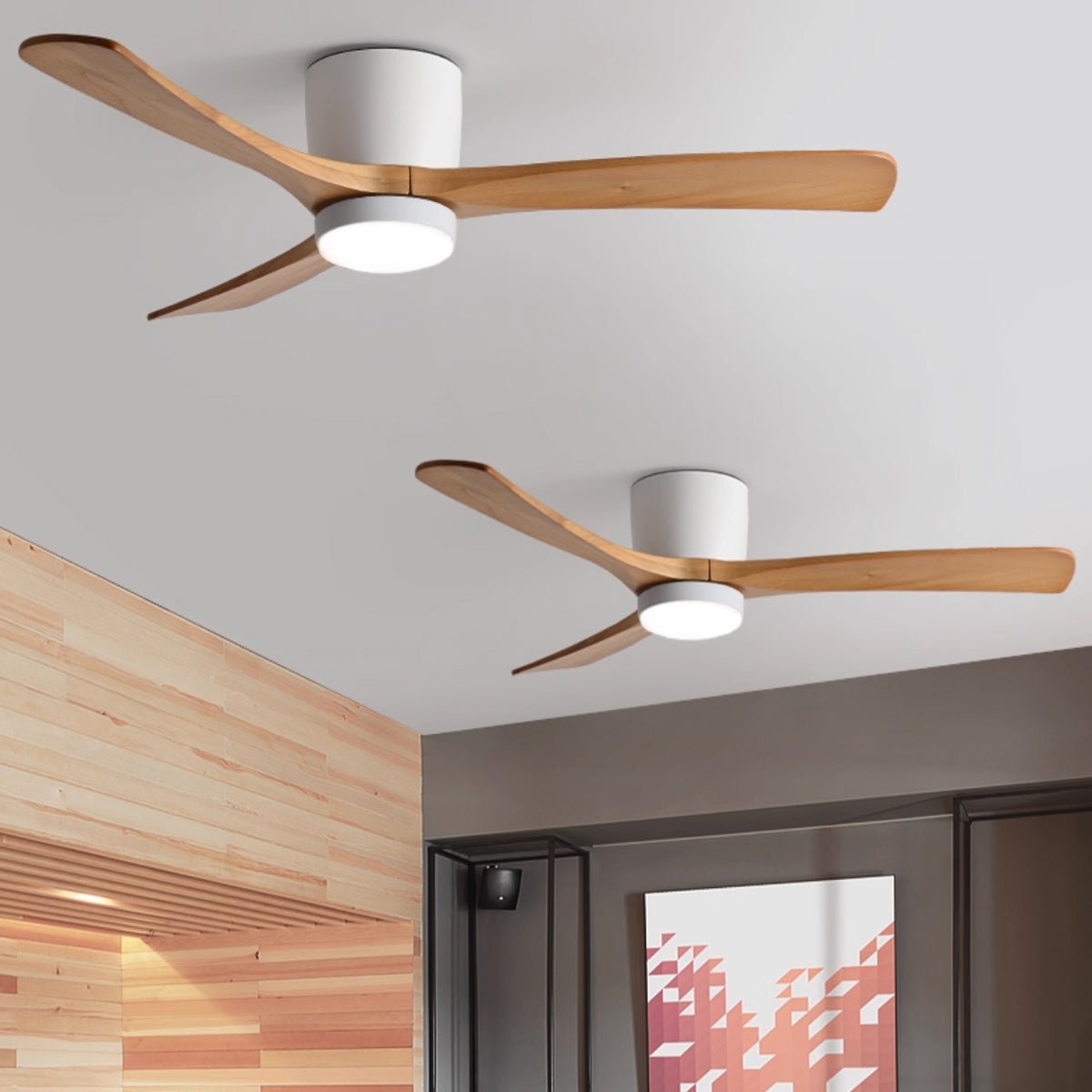 Nordic Wooden 42"/48"/52" Ceiling Fan Light — product view 21