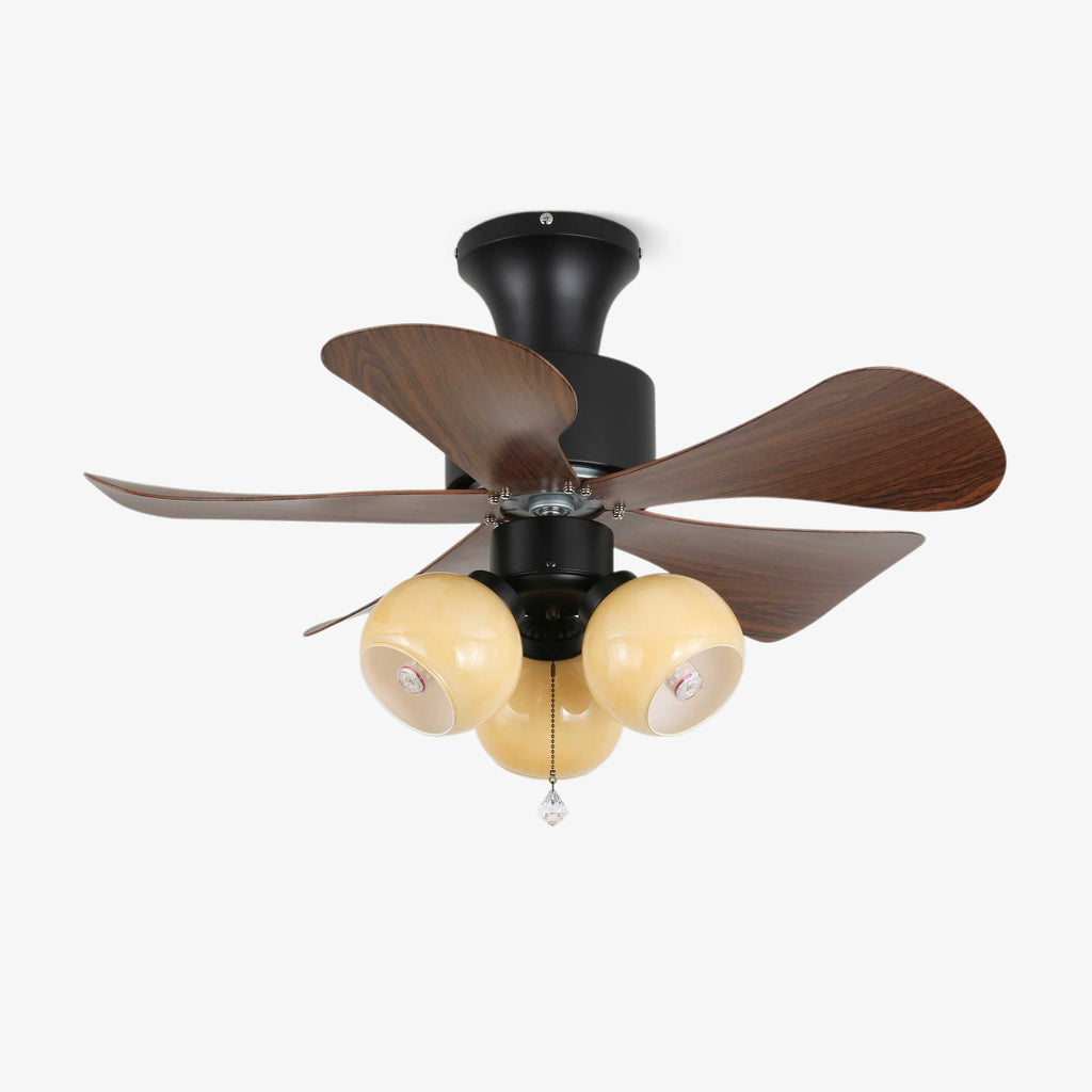 Woodgrain Charm Ceiling Fan Light — product view 1