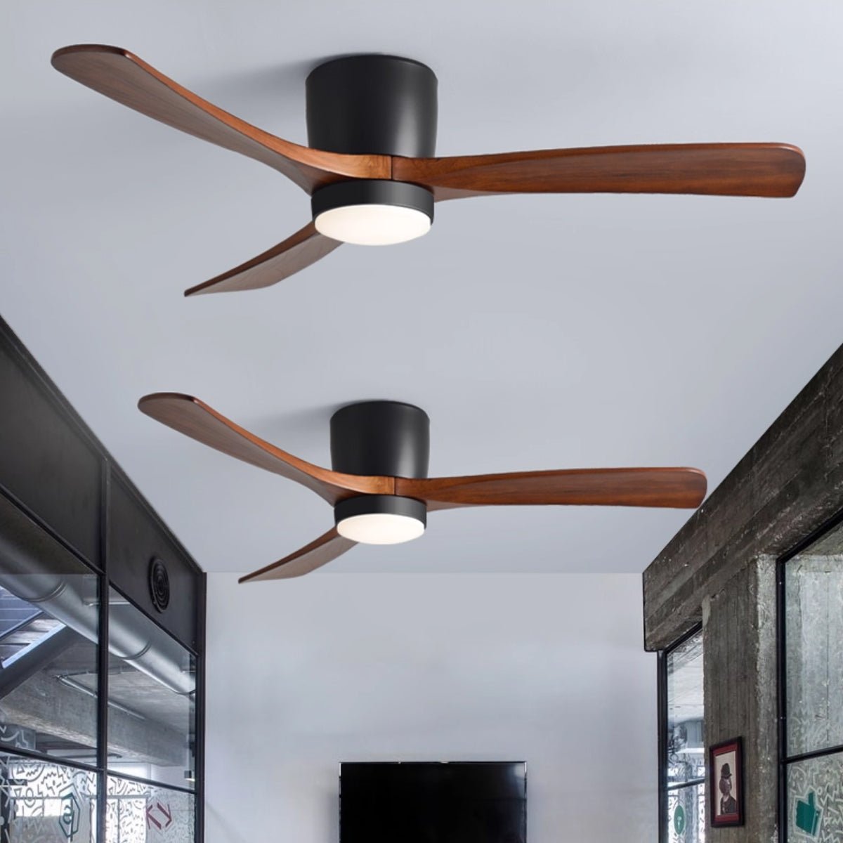 Nordic Wooden 42"/48"/52" Ceiling Fan Light — product view 42