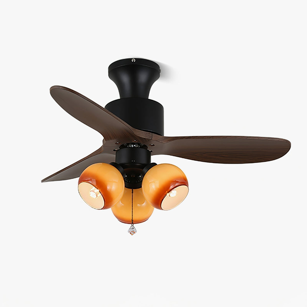 Amberglo Retro Ceiling Fan Light — product view 1