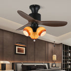 Amberglo Retro Ceiling Fan Light — product view 7