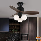 Amberglo Retro Ceiling Fan Light — product view 8