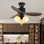 Amberglo Retro Ceiling Fan Light — product view 9