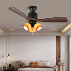 Amberglo Retro Ceiling Fan Light — product view 10