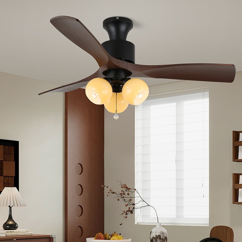 Amberglo Retro Ceiling Fan Light — product view 12