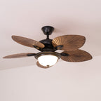 Banana Leaves Ceiling Fan Light — product view 14