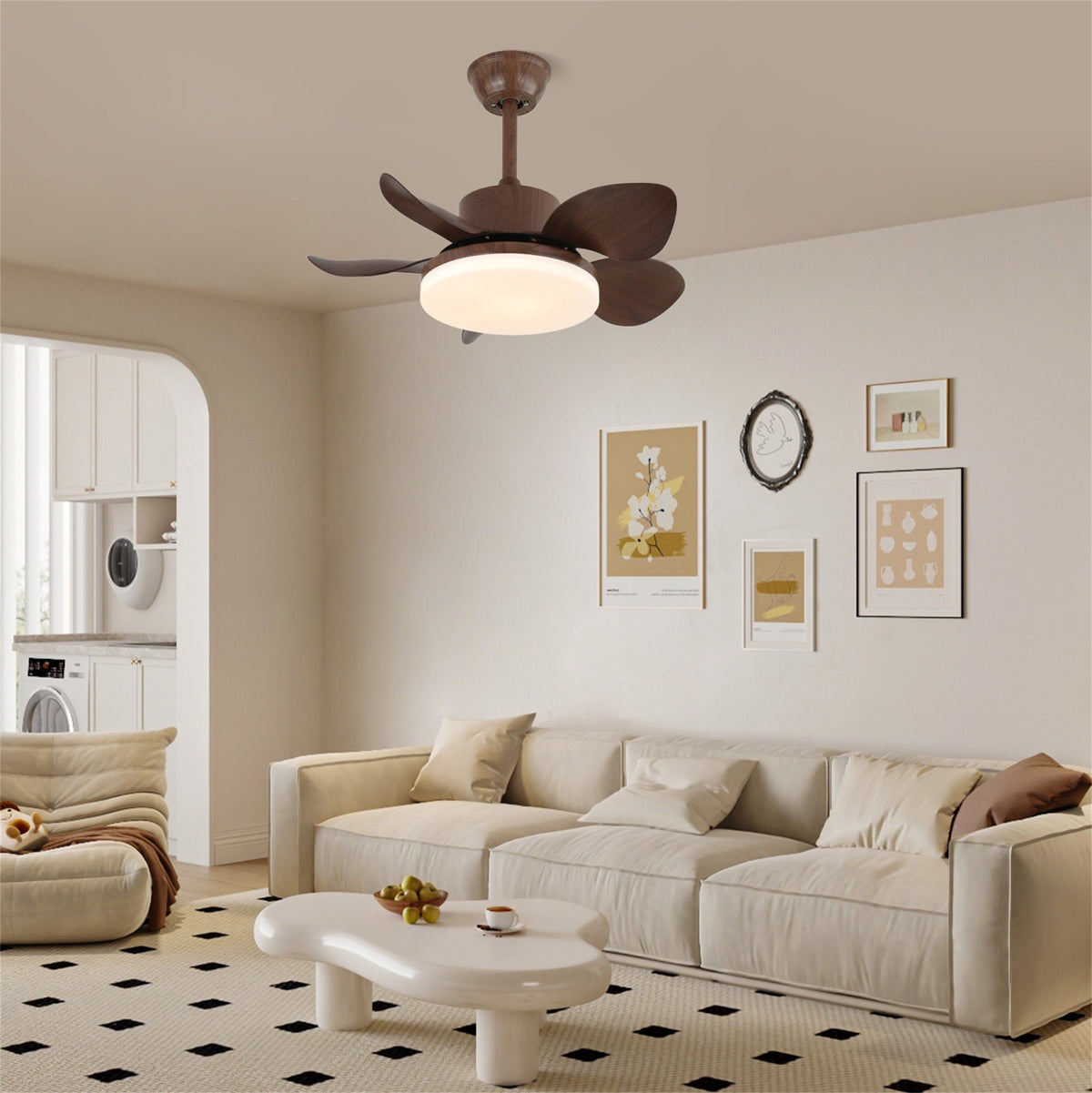 Terra Walnut Ceiling Fan Light — product view 17