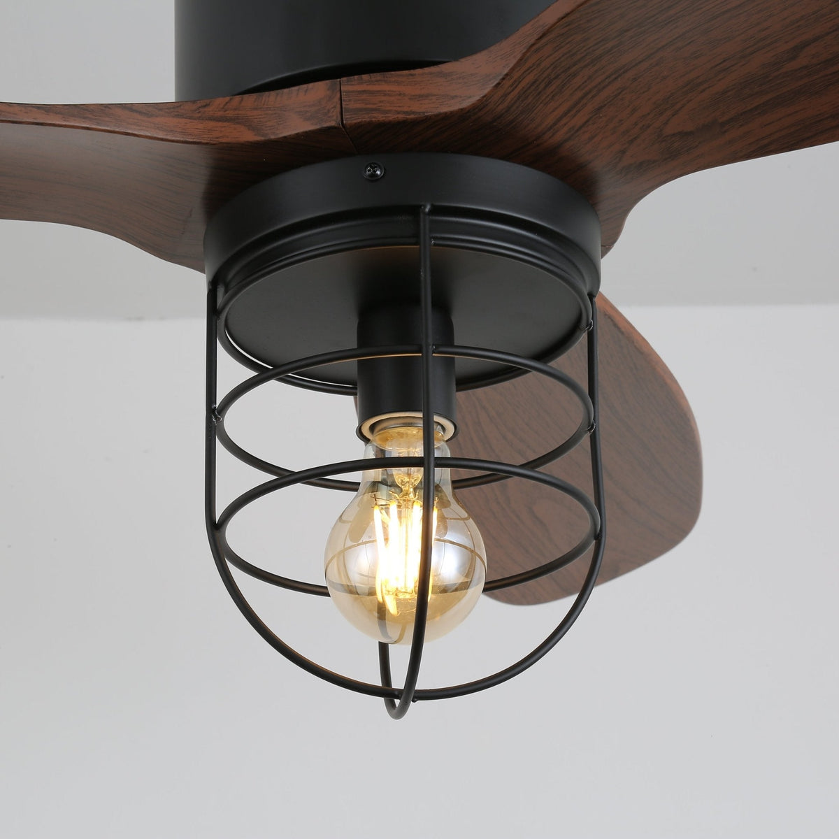 Caldor Industrial Ceiling Fan Light — product view 3