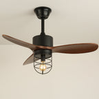 Caldor Industrial Ceiling Fan Light — product view 9