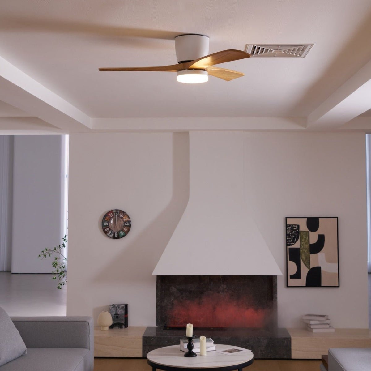 Nordic Wooden 42"/48"/52" Ceiling Fan Light — product view 34
