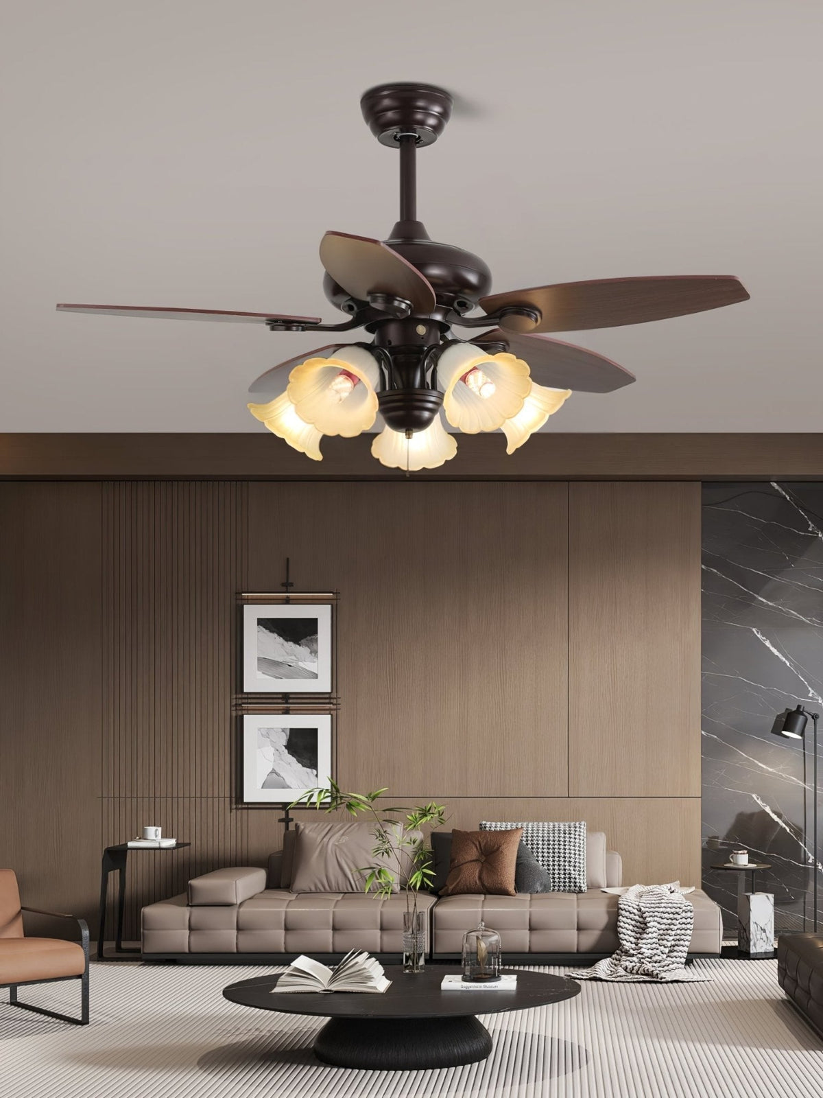 Roselore Bloom Ceiling Fan Light — product view 10