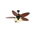 Banana Wood Leaves Ceiling Fan Light — product view 5
