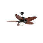 Banana Wood Leaves Ceiling Fan Light — product view 7