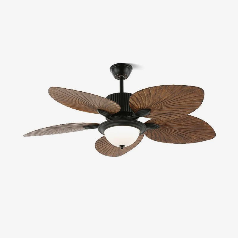 Banana Leaves Ceiling Fan Light — product view 4