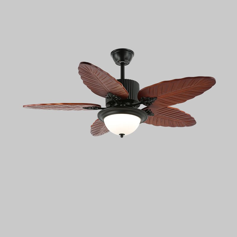 Banana Wood Leaves Ceiling Fan Light — product view 15
