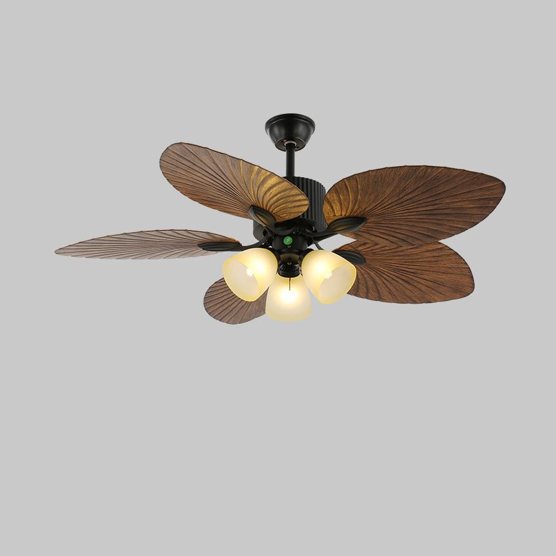 Banana Leaves Ceiling Fan Light — product view 2
