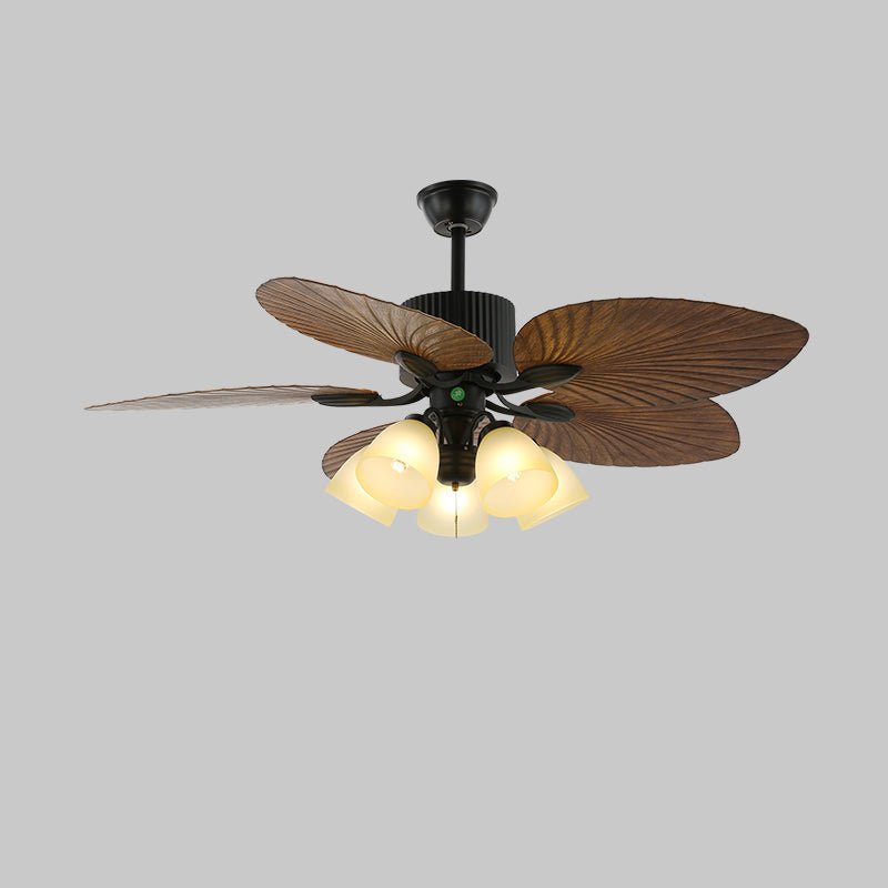 Banana Leaves Ceiling Fan Light — product view 3
