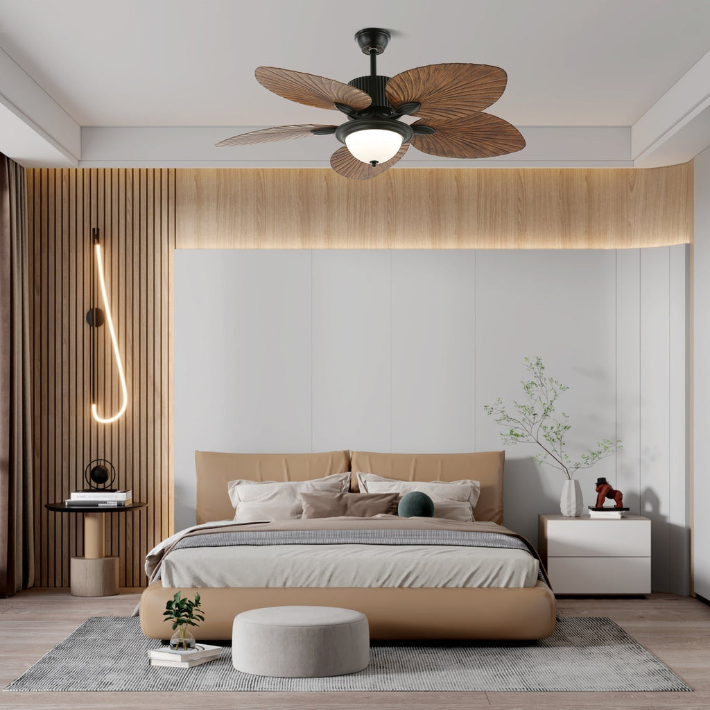 Banana Leaves Ceiling Fan Light — product view 21