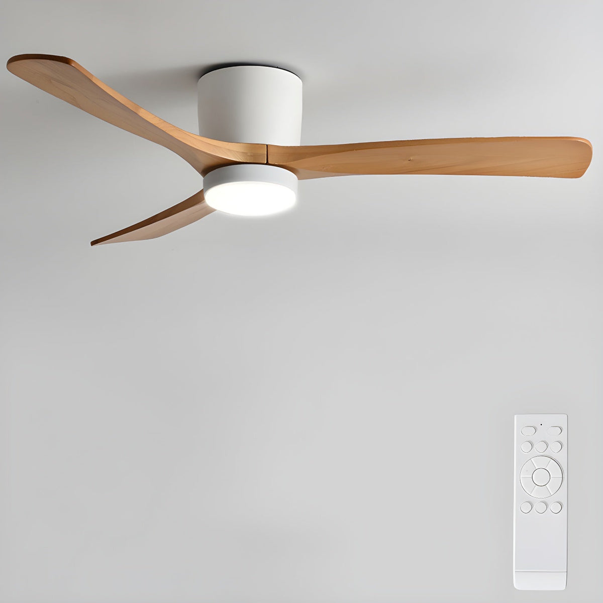 Nordic Wooden 42"/48"/52" Ceiling Fan Light — product view 13