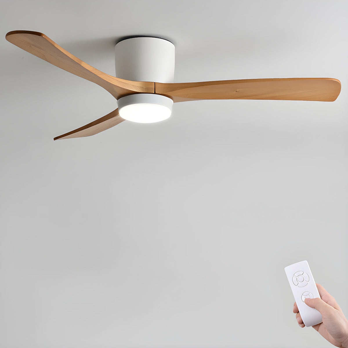 Nordic Wooden 42"/48"/52" Ceiling Fan Light — product view 18