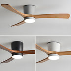 Nordic Wooden 42"/48"/52" Ceiling Fan Light — product view 7