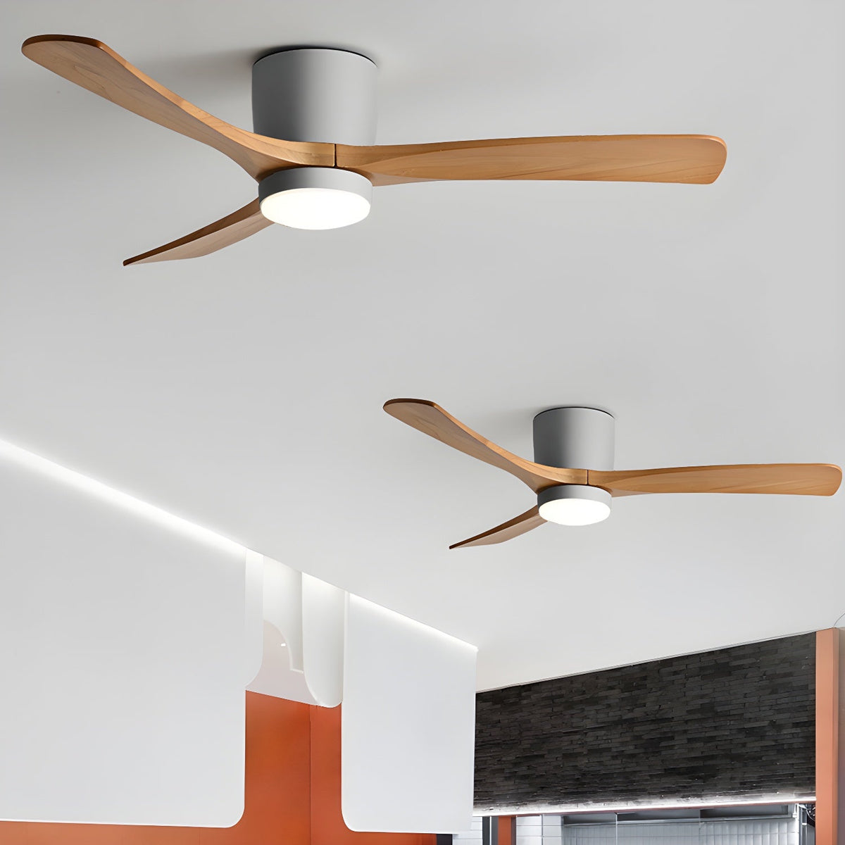 Nordic Wooden 42"/48"/52" Ceiling Fan Light — product view 11