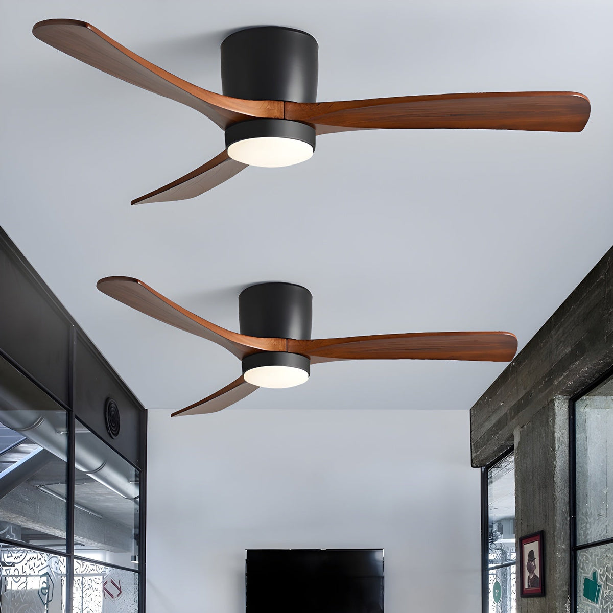 Nordic Wooden 42"/48"/52" Ceiling Fan Light — product view 31