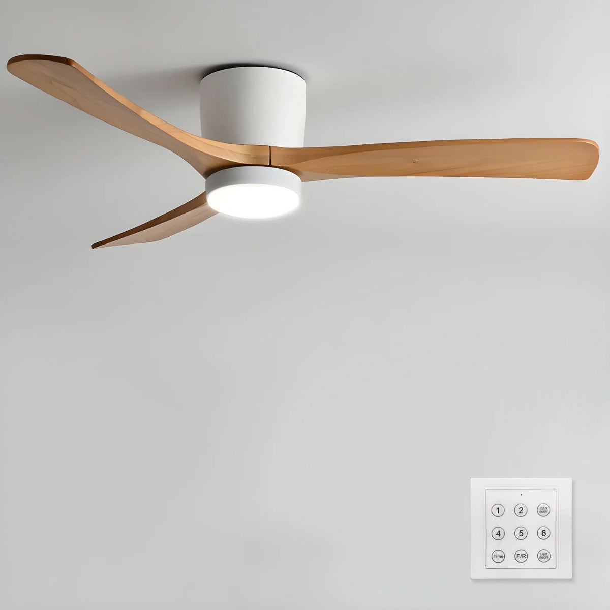 Nordic Wooden 42"/48"/52" Ceiling Fan Light — product view 22