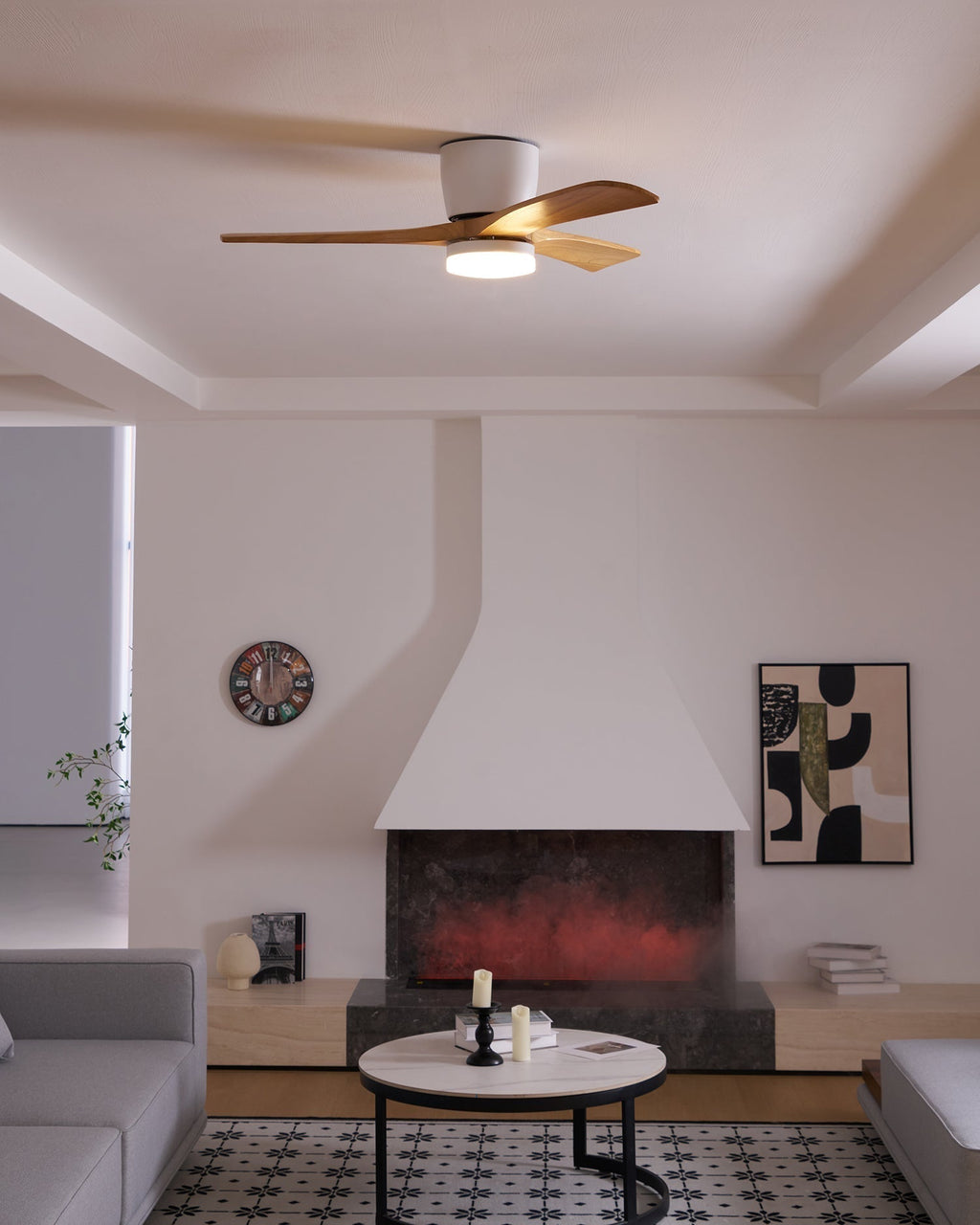 Nordic Wooden 42"/48"/52" Ceiling Fan Light — product view 33