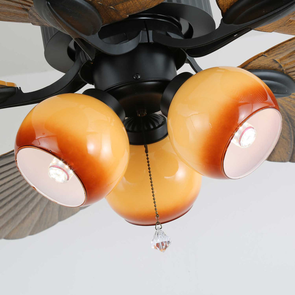 Palm Whisper Tropical Ceiling Fan Light — product view 14