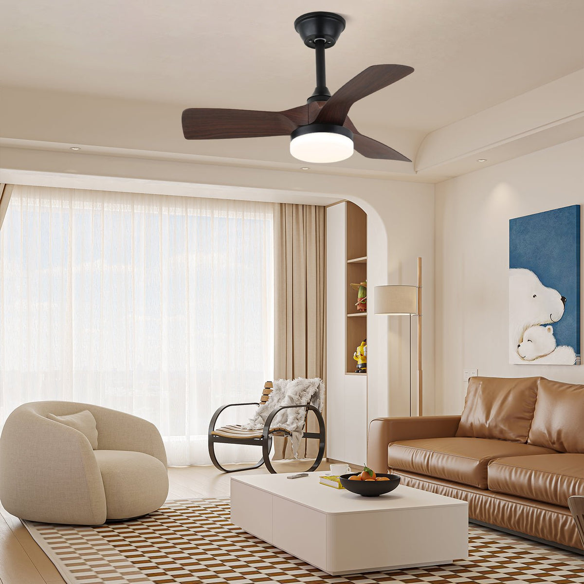 Rowan Ceiling Fan Light — product view 3