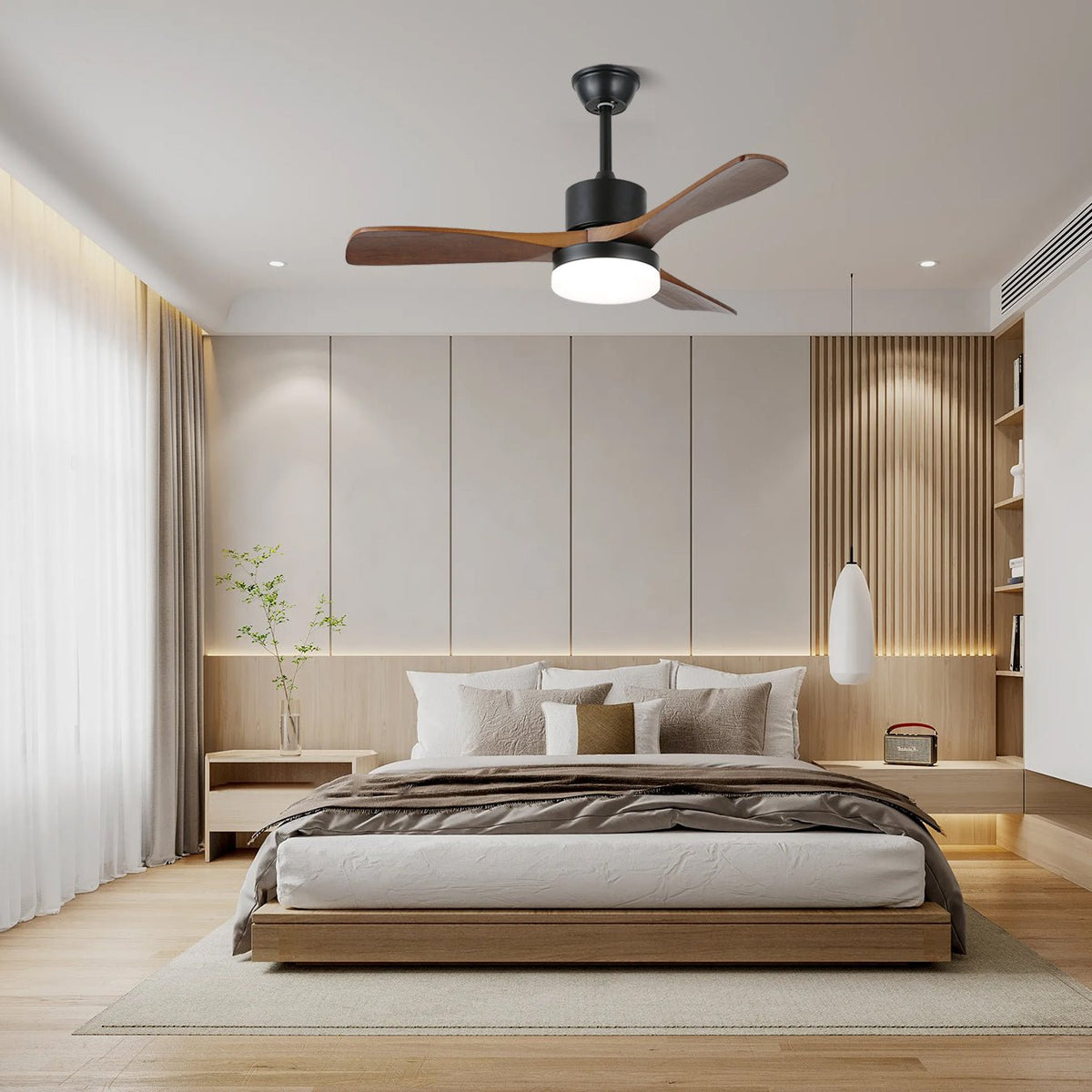 Morty Adams Wooden 48"/52" Ceiling Fan Light — product view 2