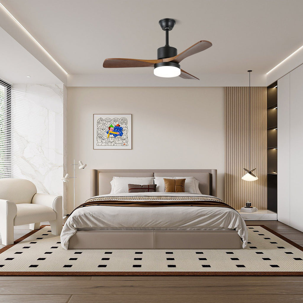 Morty Adams Wooden 48"/52" Ceiling Fan Light — product view 4